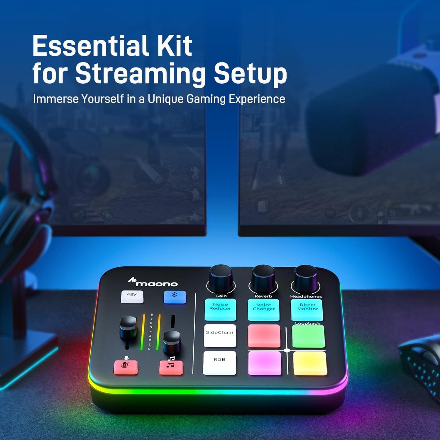 STREAM DECK MAONO CASTER G1 NEO PRETO - miniatura 7