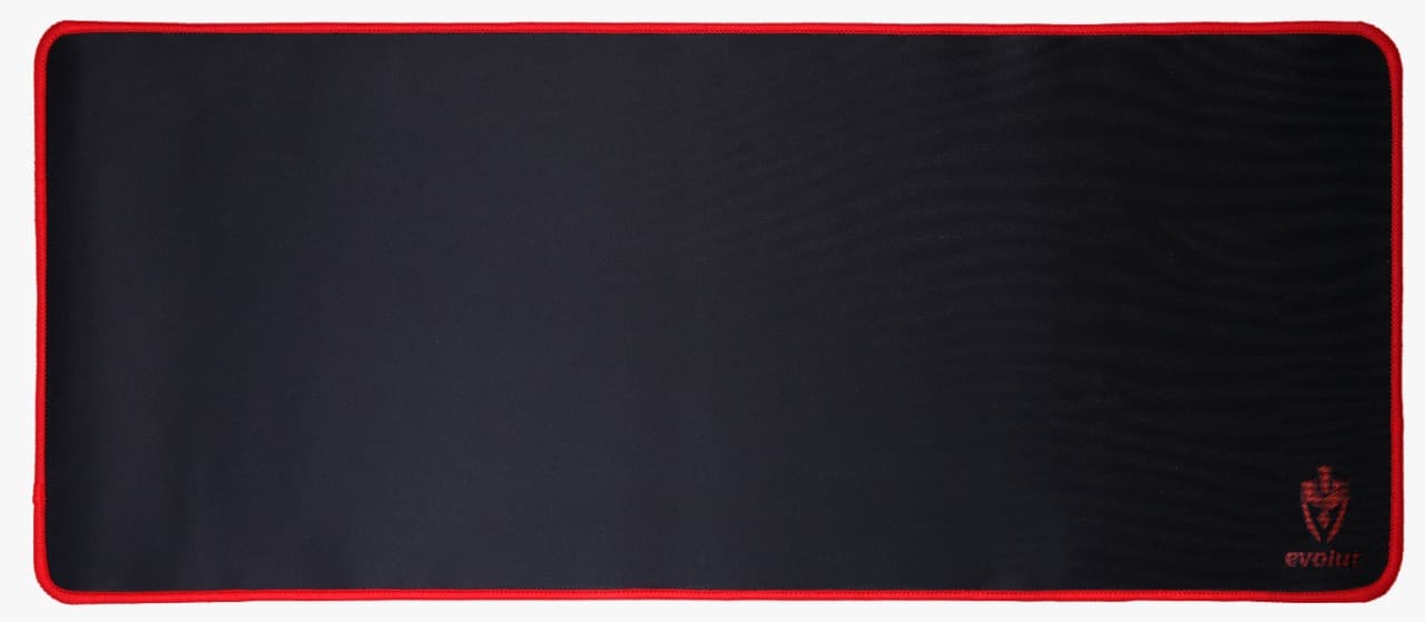 MOUSEPAD GAMER PRETO COM VERMELHO GRANDE RETANGULAR EVOLUT EG-402 BK - foto 1