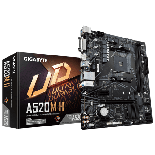 Placa Mãe Gigabyte Para Amd Am4 A520m S2h 2x Ddr4 Matx - foto 1