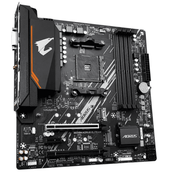 PLACA MAE GIGABYTE B550M AORUS ELITE AX - WIFI - AM4 RYZEN DDR4 - MATX - M.2 NVME - HDMI/DVI - miniatura 3