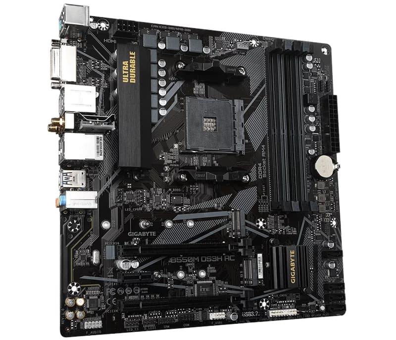 PLACA MÃE GIGABYTE B550M DS3H AC WIFI AM4 DDR4 - miniatura 2