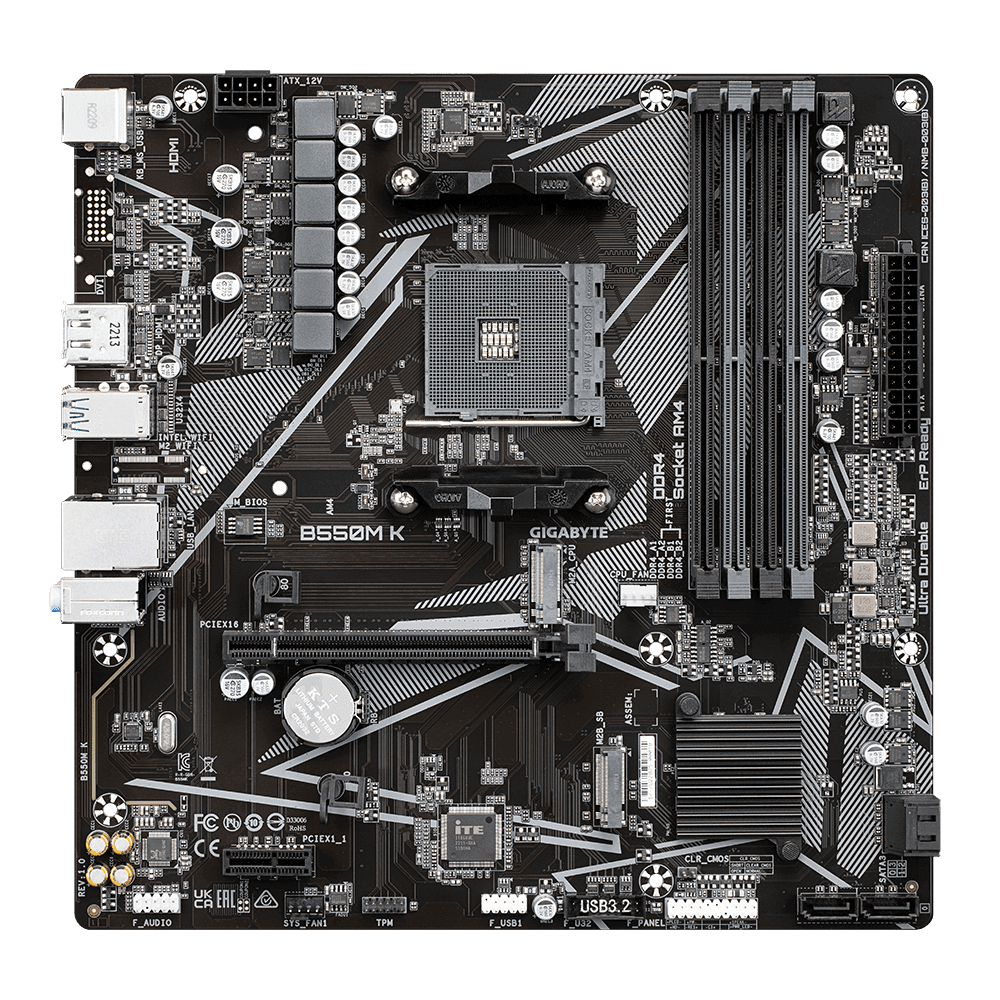 PLACA MAE AMD GIGABYTE B550M K G10 DDR4 AM4 - miniatura 4