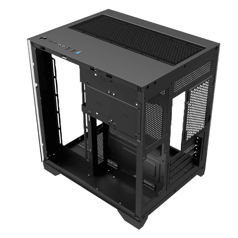Gabinete Cubo Gamer Hayom Com 4 Fans RGB - GB1790 Preto - miniatura 6
