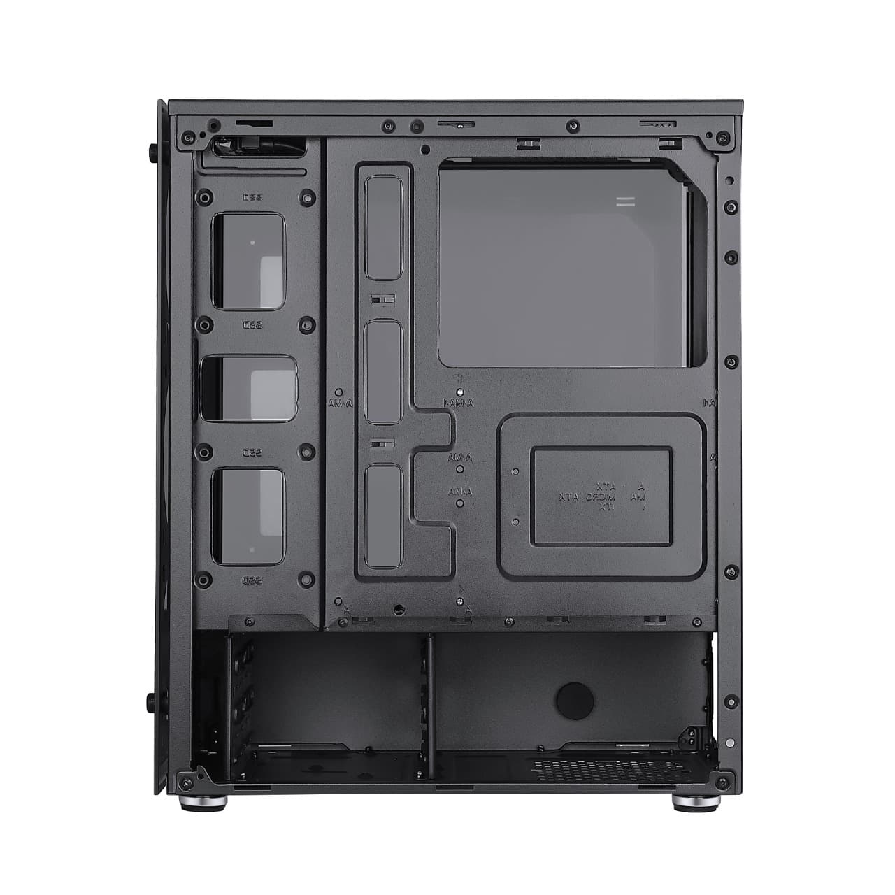GABINETE RISE MODE GLASS 06X BLACK - S/FANS - miniatura 5