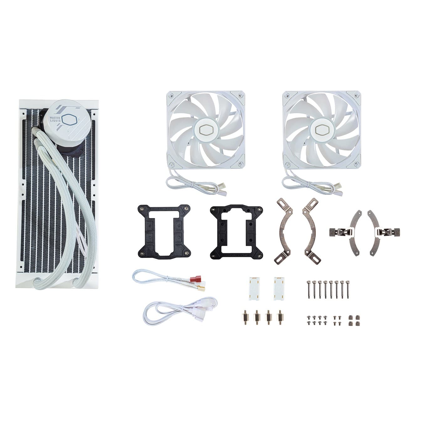 Water Cooler Cooler Master Masterliquid 240L CORE, 240mm, Intel-AMD, ARGB, White - miniatura 6