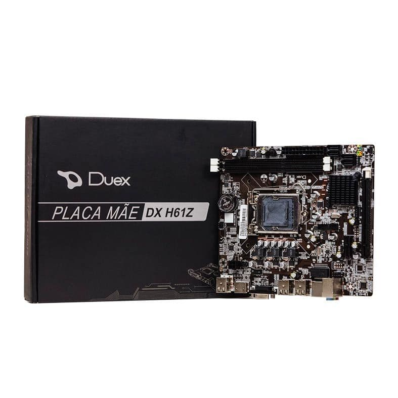 Placa Mãe Duex Dx H61z Chipset Intel H61 2ª 3ª Ddr3 Lga 1155 - foto 1