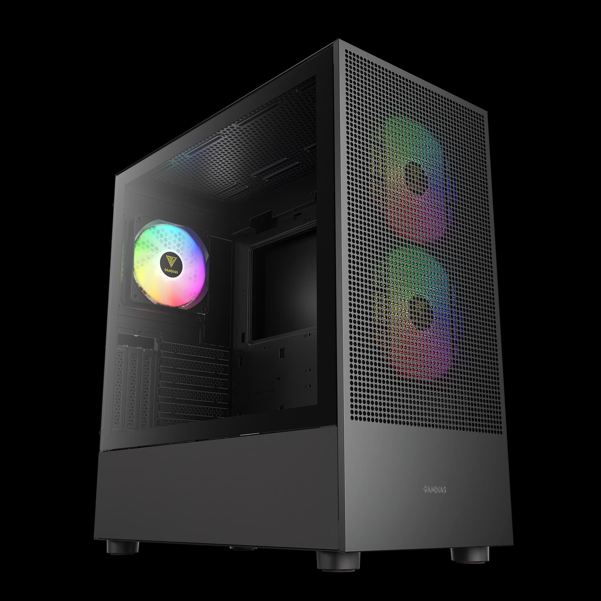 Gabinete Gamdias Talos E3 Mesh Elite Preto com 3 fans - foto 1