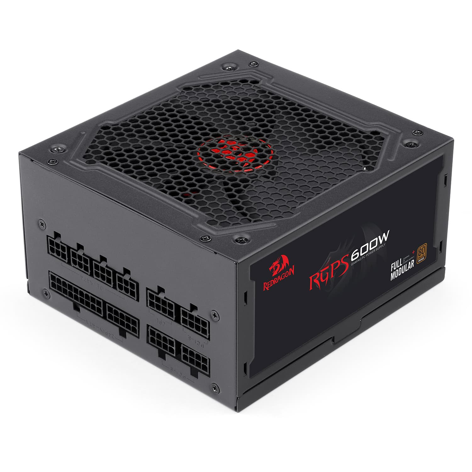 FONTE REDRAGON 600W FULL MODULAR 80 PLUS BRONZE - miniatura 4