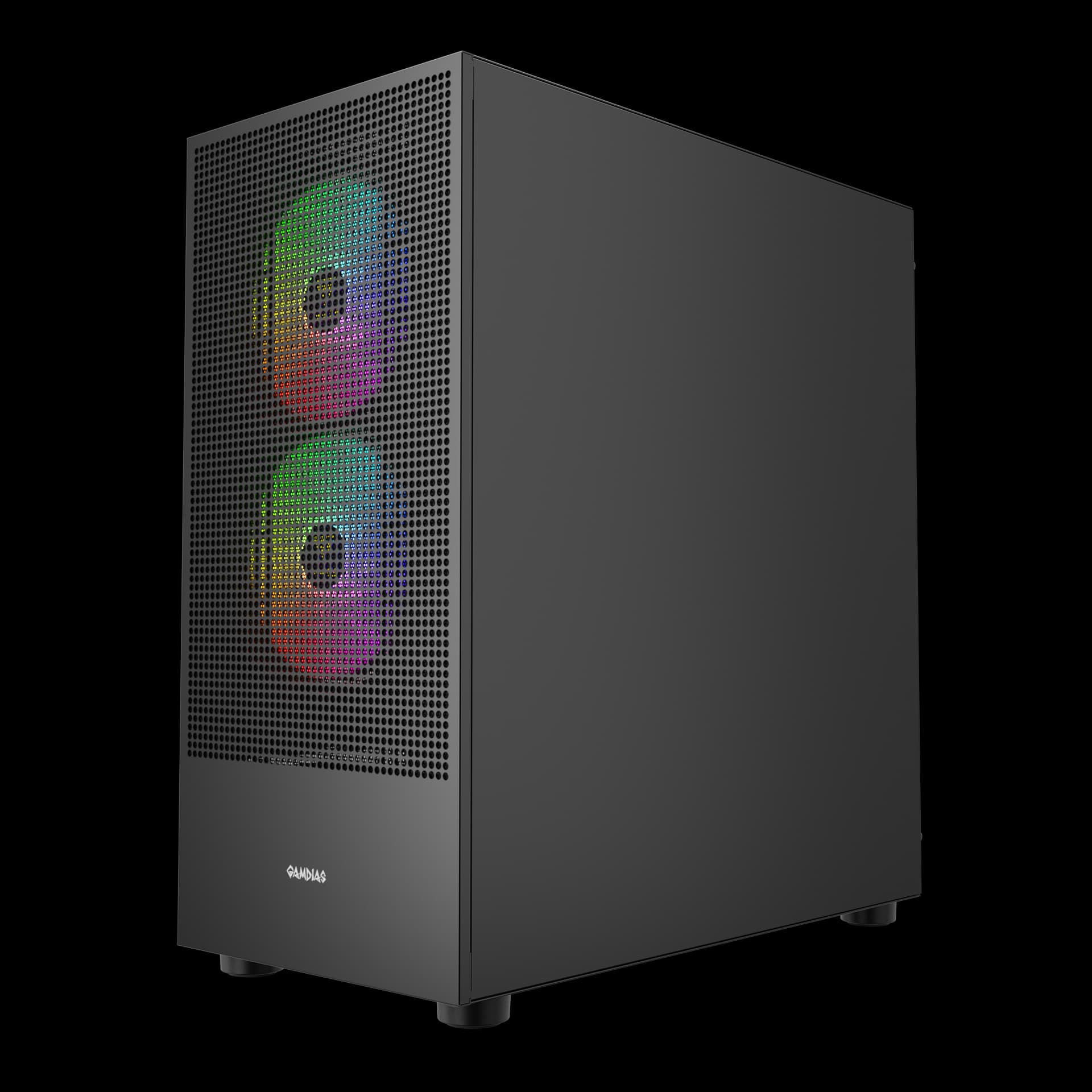 Gabinete Gamdias Talos E3 Mesh Elite Preto com 3 fans - miniatura 4