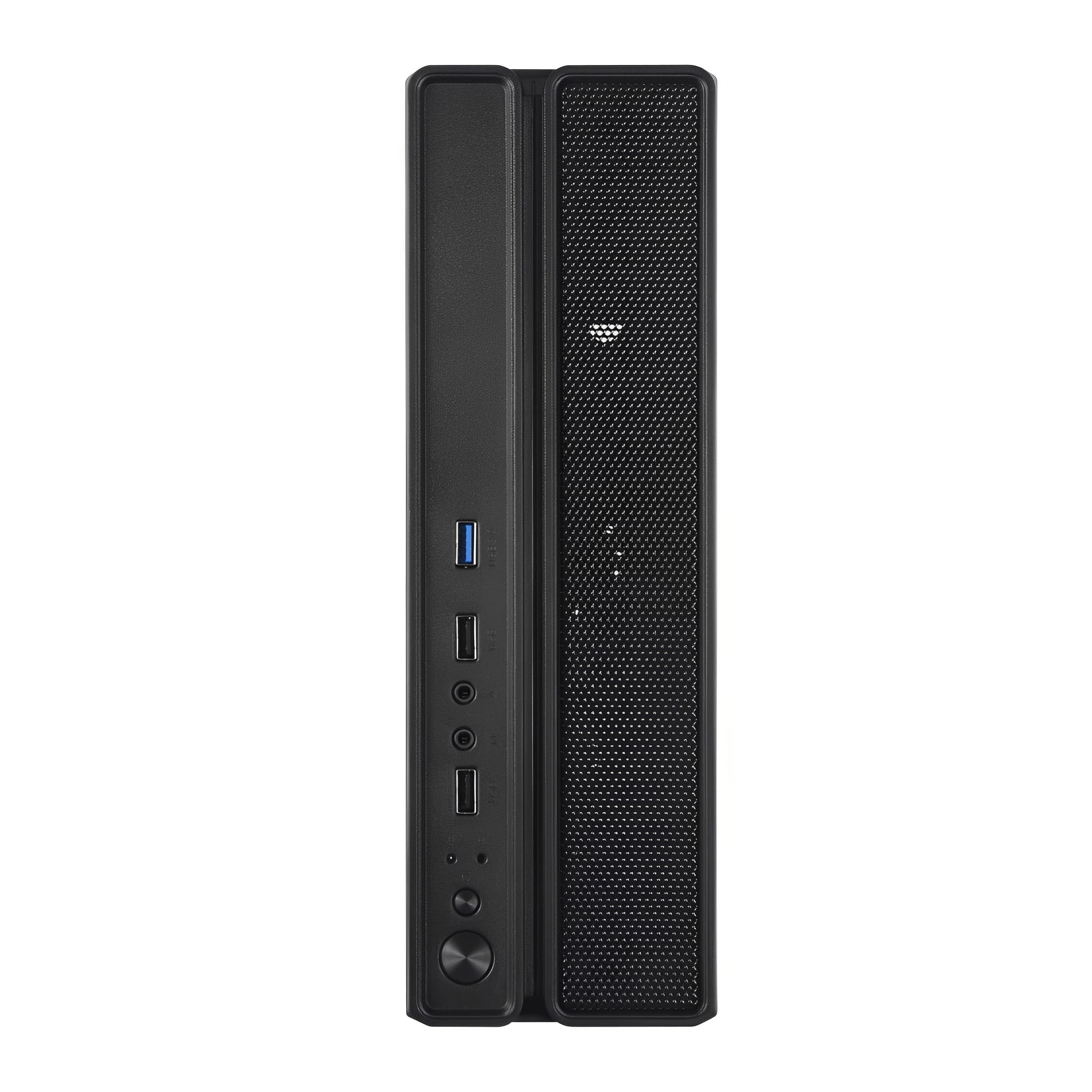 GABINETE SLIM COM FONTE 200W SLIMDESK BG-2002 PRETO BLUECASE - USB 3.0 / VERTICAL / HORIZONTAL / MICROATX / MINI-ITX - miniatura 4