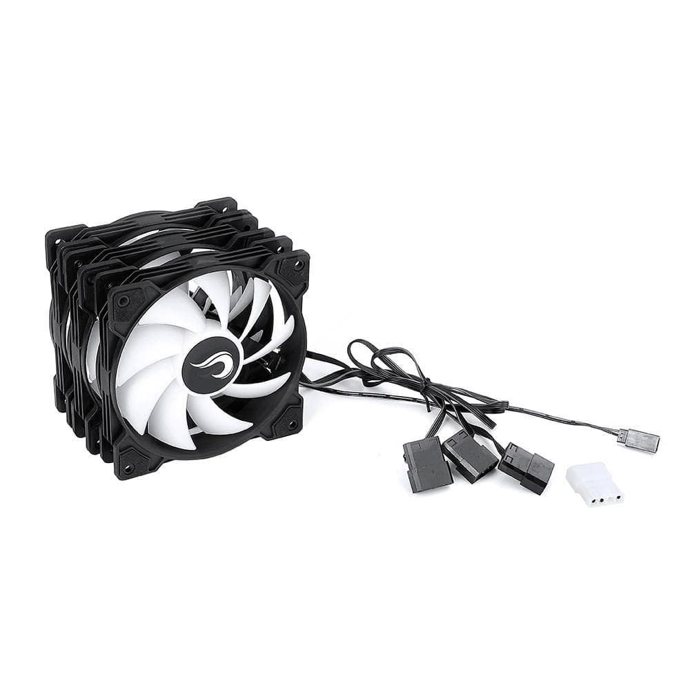 Kit Cooler Gabinete Rise Mode X C/ 3x Fans 120mm 1200 RPM ARGB - RM-XLD-01-ARGB - miniatura 5