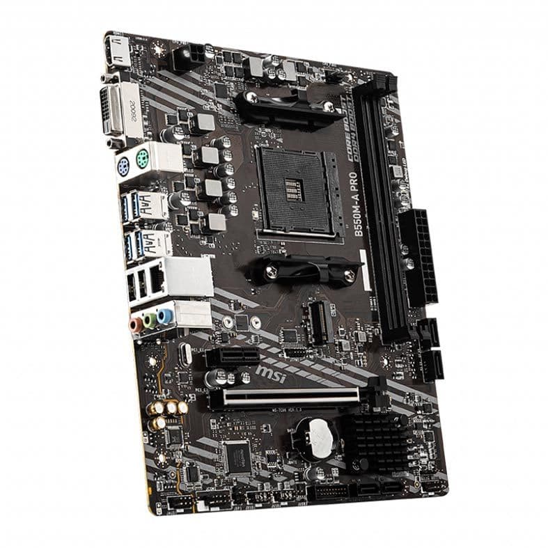 Placa Mae MSI B550M-A PRO, DDR4, Socket AM4, M-ATX, Chipset AMD B550, B550M-A PRO - miniatura 4
