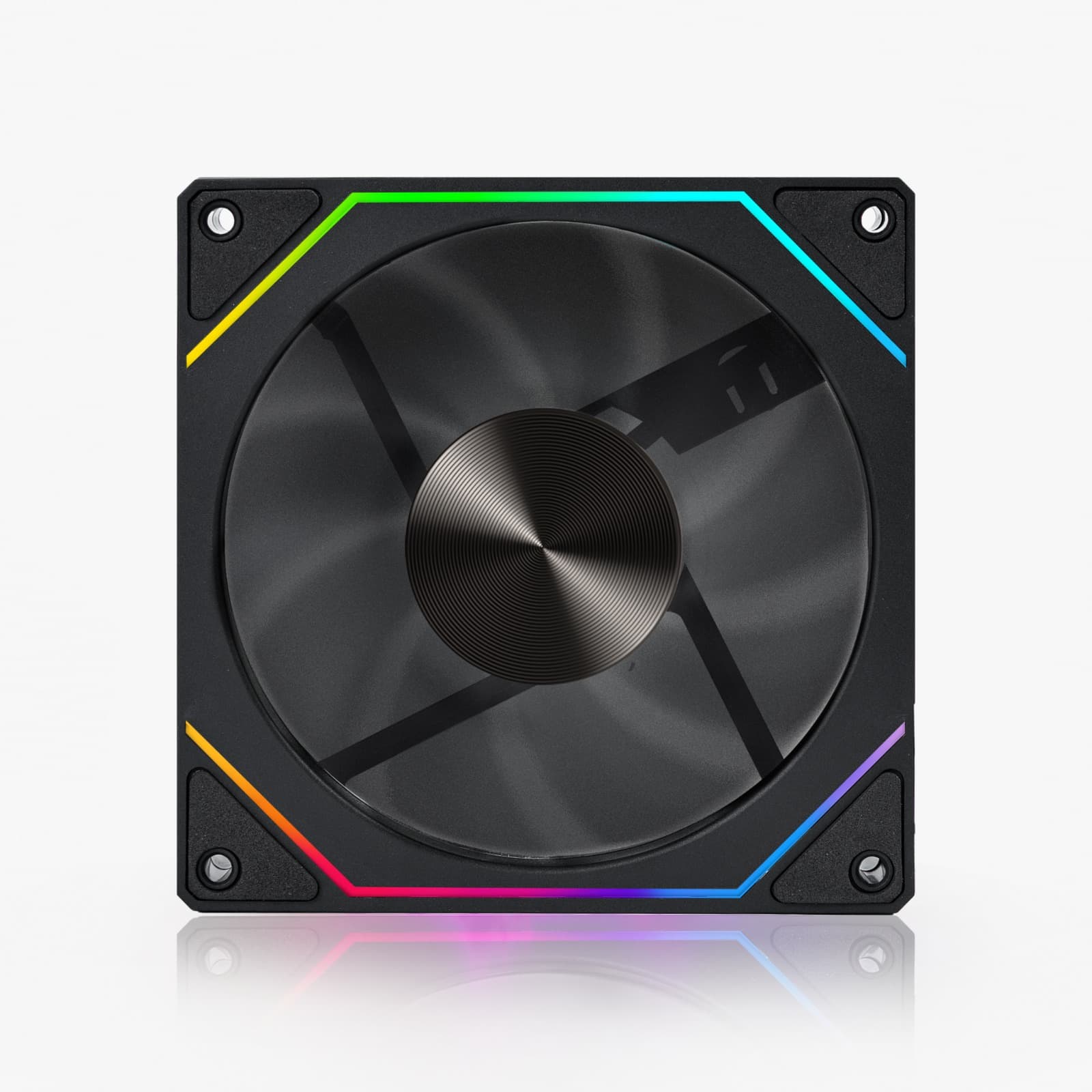 FAN ROUND5 NORDWIND REVERSE PWM ARGB 120MM BLACK BOX - miniatura 2