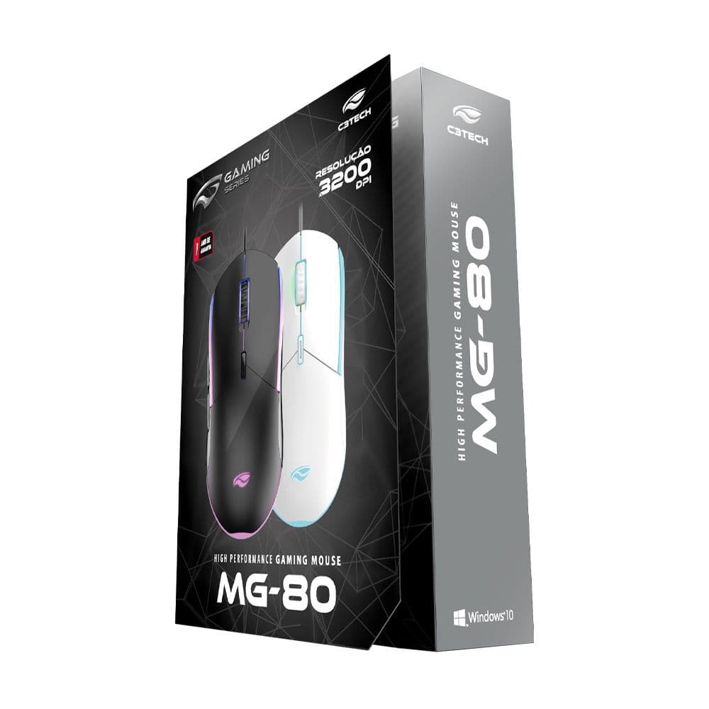 Mouse Gamer USB MG-80WH C3Tech - miniatura 2