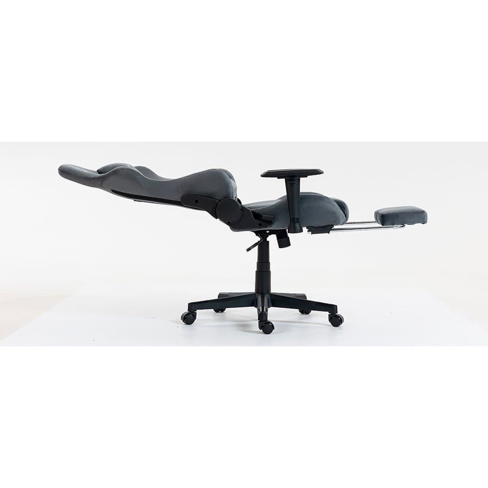 Cadeira Gamer Rise Mode X02, Ângulo Ajustável, Braço 2D, Apoio Para os Pés Retrátil, Cinza Fabric - RM-CG-X02-GR-FBC - miniatura 3