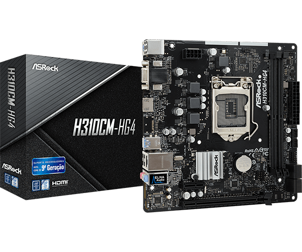 Placa mãe Asrock H310CM-HG4 - (Semi Nova 30 Dias de Garantia) - foto 1