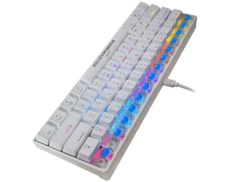 TECLADO KMEX MECANICO GAMER SPECTRAFURY BRANCO KBW8 RBG - miniatura 2
