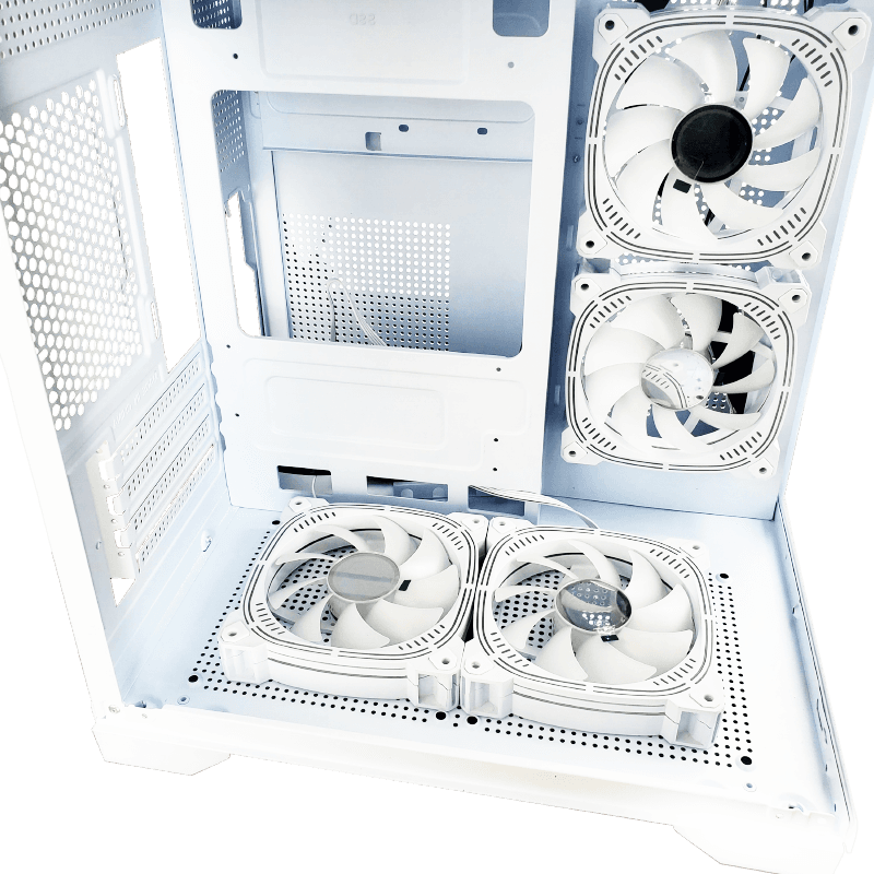 Gabinete Cubo Gamer Hayom Com 3 Fans RGB - GB1791 Branco - miniatura 3