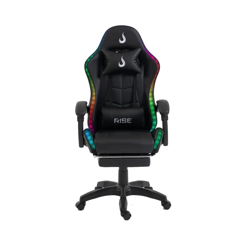 Cadeira Gamer Rise Mode X05, Ângulo Ajustável, ARGB, Apoio Para os Pés Retrátil, Preto - RM-CG-X05-BK-ARGB - miniatura 2