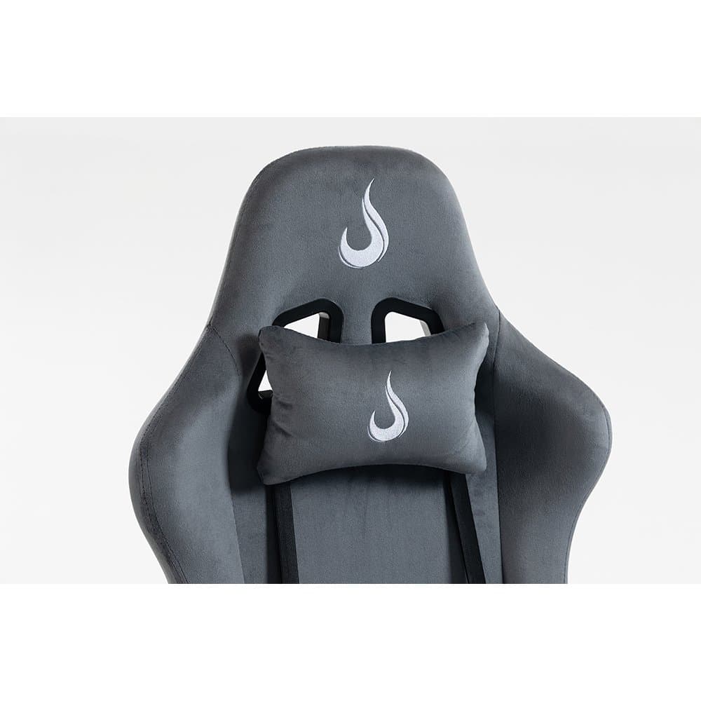 Cadeira Gamer Rise Mode X02, Ângulo Ajustável, Braço 2D, Apoio Para os Pés Retrátil, Cinza Fabric - RM-CG-X02-GR-FBC - miniatura 2
