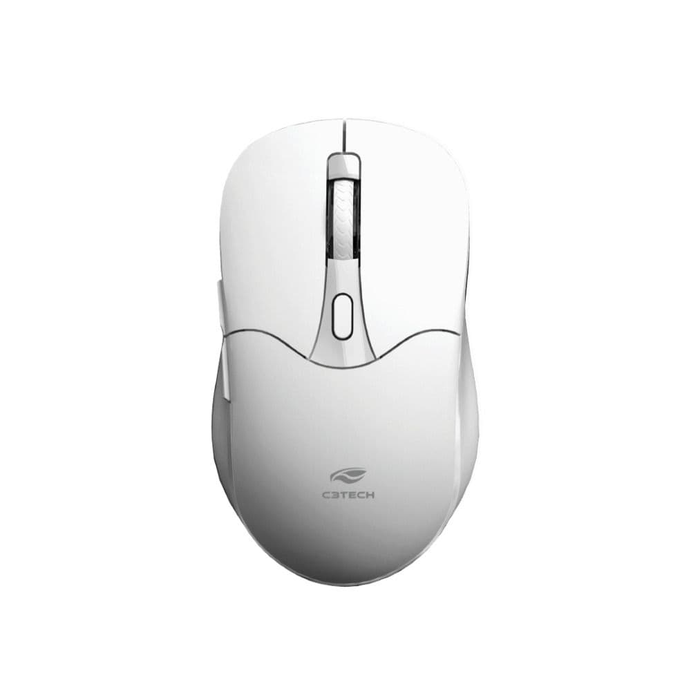 Mouse C3Tech 6 Botões S/ Fio 1600DPI Branco - foto 1