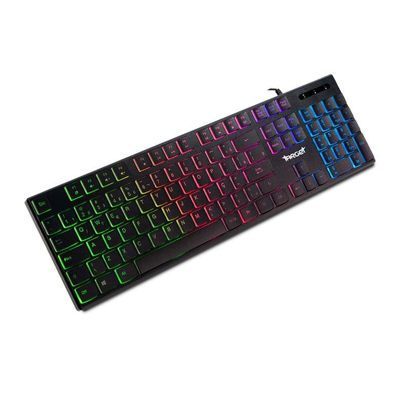 Kit Teclado e Mouse TGT Leopard 2, Rainbow, 1200 DPI, ABNT2, Preto, TGT-LP2-RBW01 - miniatura 3