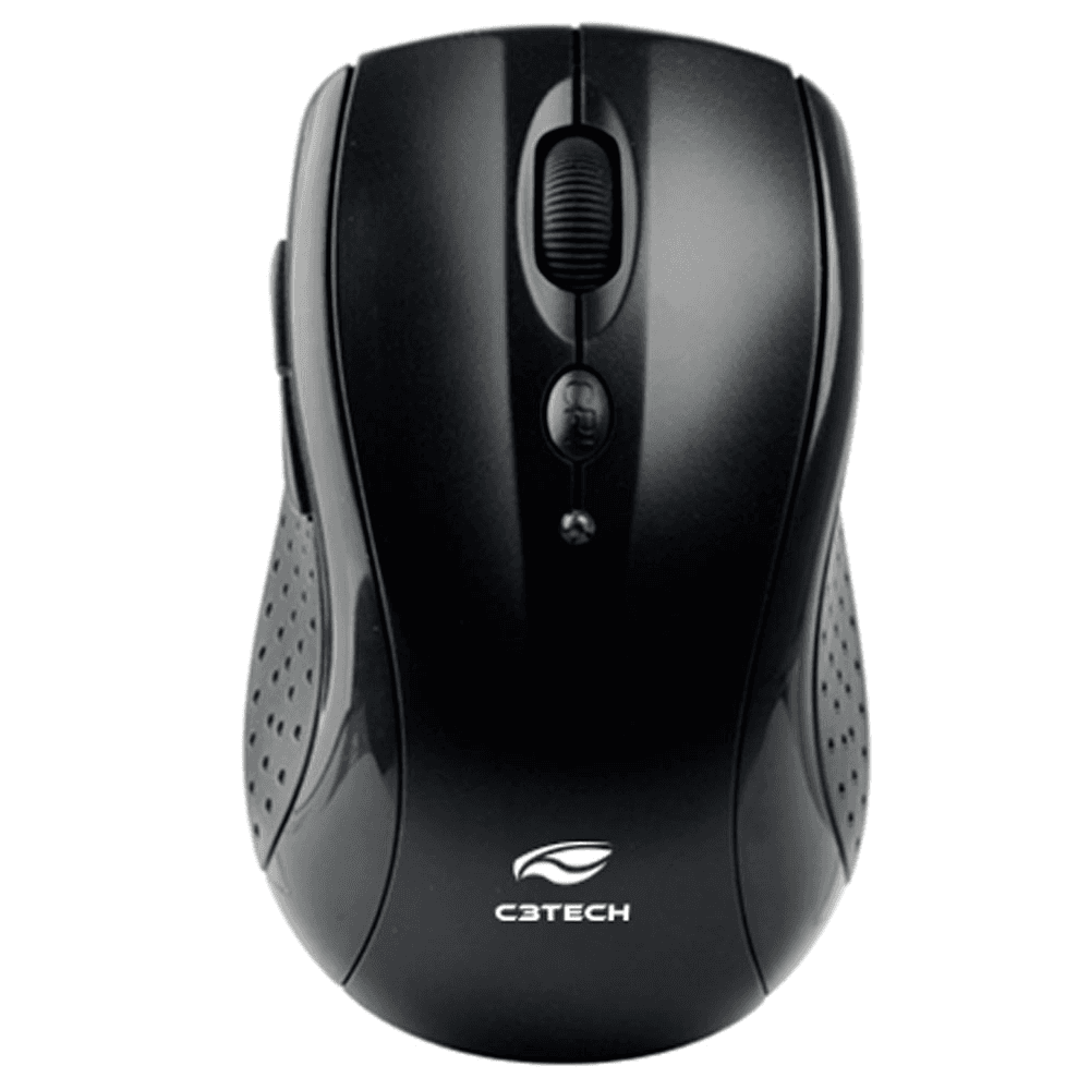 MOUSE C3TECH MW012BK V2 SEM FIO NANO RECEPTOR PRETO - foto 1