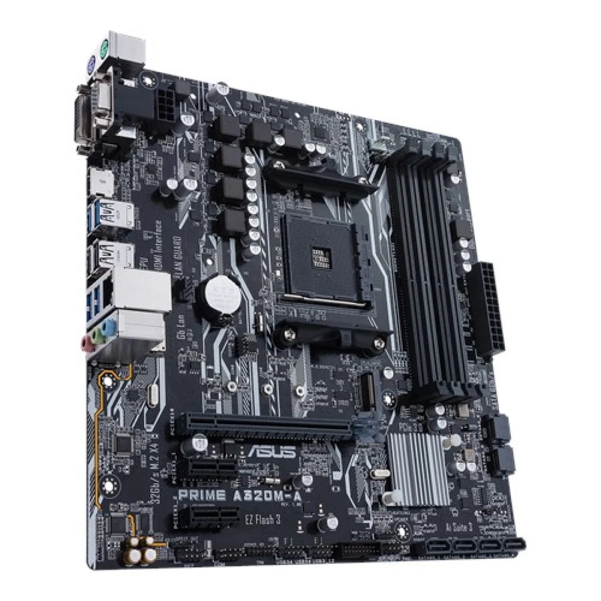 Placa Mãe Asus Prime A320M-K, Chipset A320, AMD AM4, mATX, DDR4 - miniatura 2