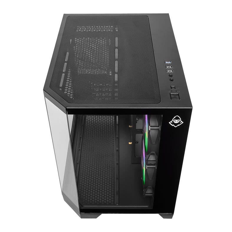Gabinete Gamer Mancer CV700B, Mini-Tower, Lateral de Vidro, Com 2 Fans, Preto, MCR-CV700B-BK-2F - miniatura 5