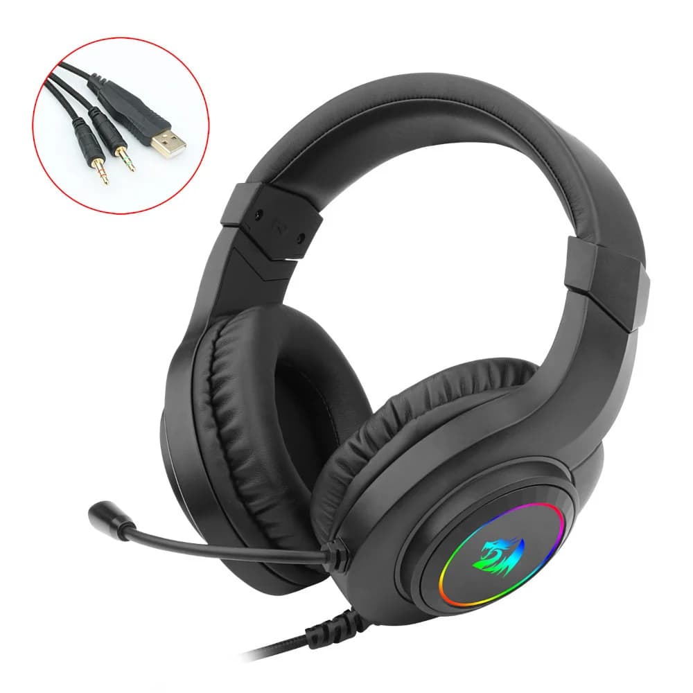 Headset Gamer, Redragon Hylas H260 RGB - Preto - miniatura 5