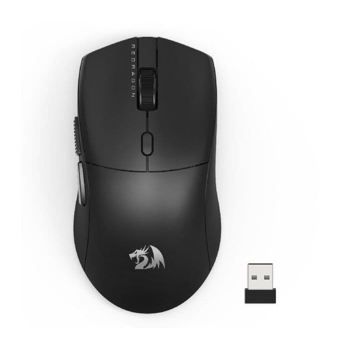 Mouse Gamer Sem Fio Redragon Standard M815-STD 1200DPI 6 Botões Preto - foto 1