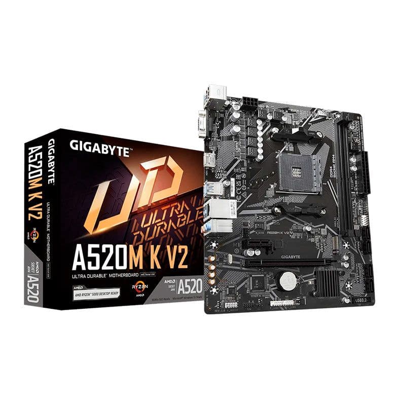 PLACA MAE AMD GIGABYTE A520M K V2 DDR4 AM4 - foto 1