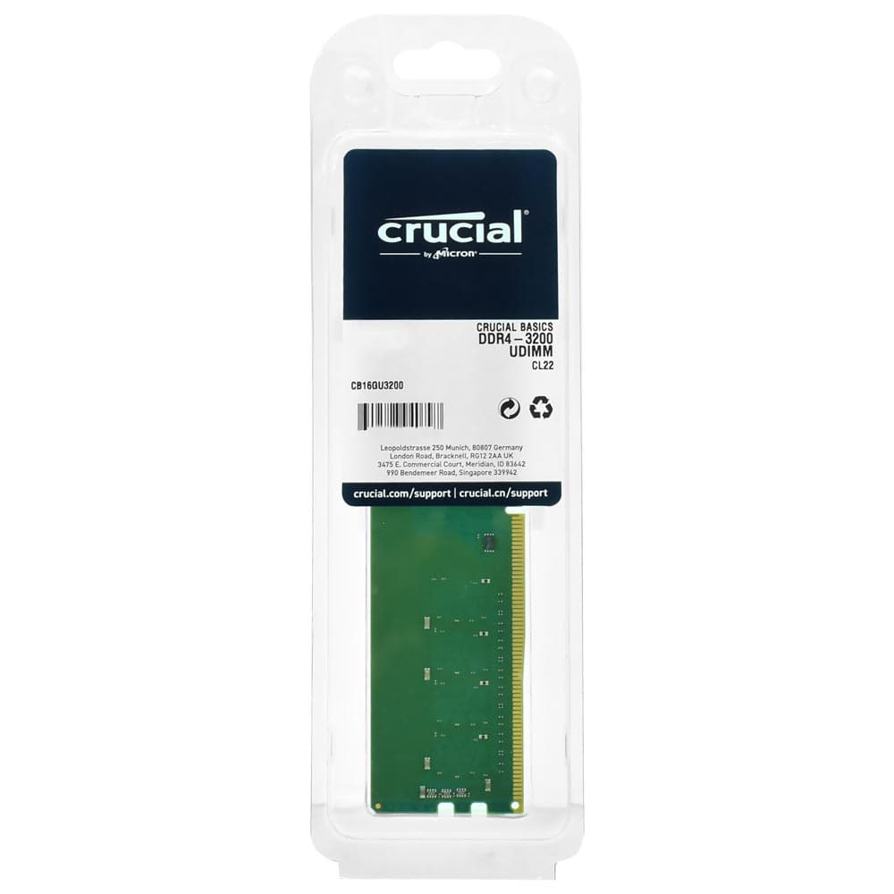 MEMORIA 8GB DDR4 2400MHZ CRUCIAL - DESKTOP - miniatura 3