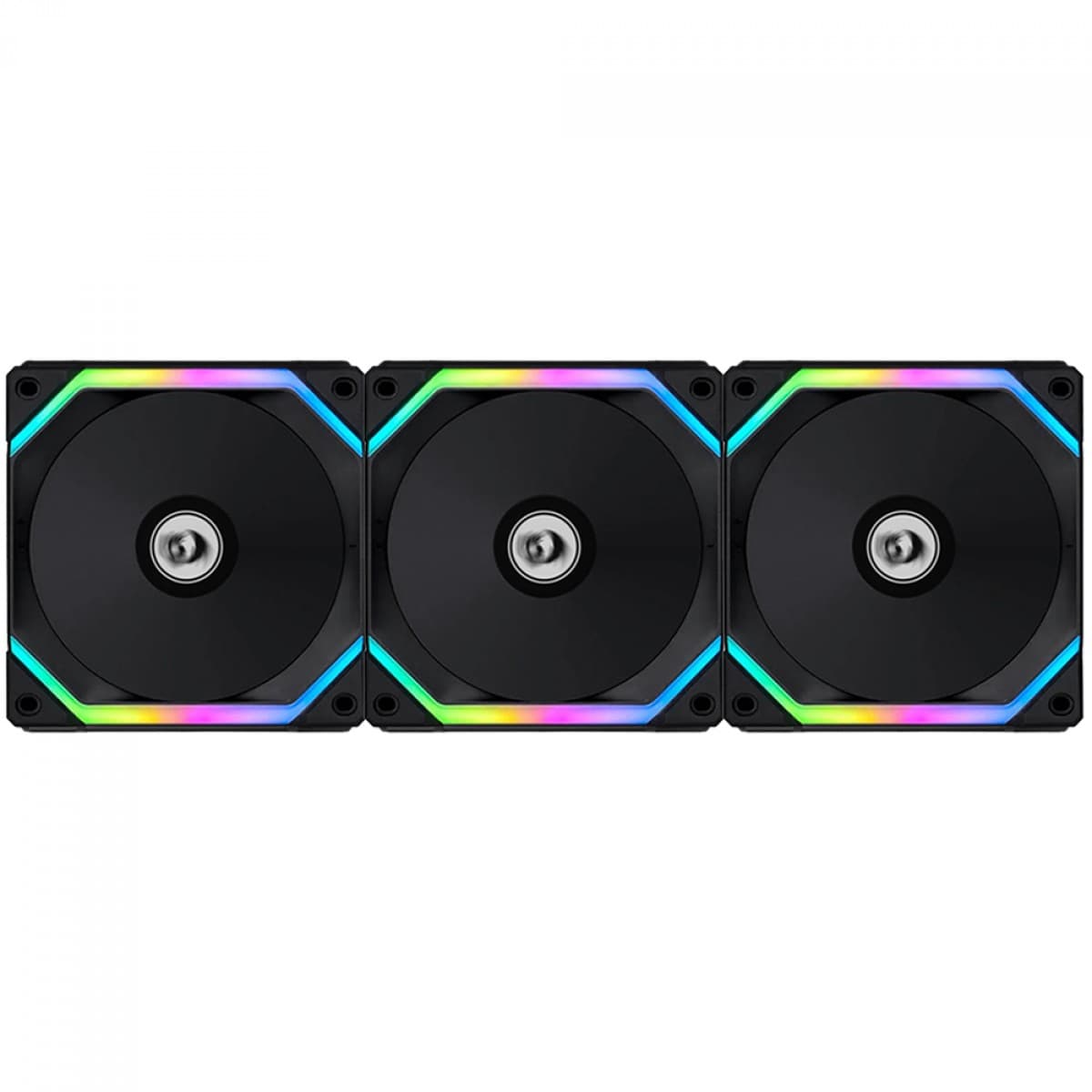 Kit Fan Com 3 Unidades Lian Li Uni Fan Redragon Spec, 120mm, ARGB, Black, UF-SL120-3B SI - miniatura 2