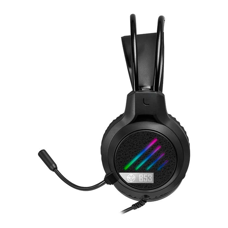 Headset Gamer TGT B53, Rainbow, Drivers 50mm, Preto, TGT-B53-RBW01 - miniatura 2