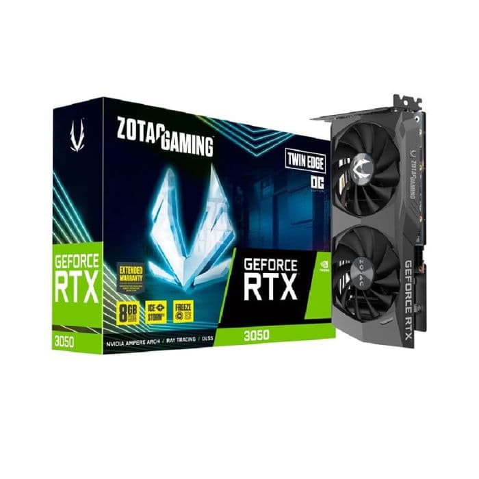 Placa de Video Zotac RTX 3050 Twin Edge 6GB OC GDDR6 128bits - ZT-30510H-10L - foto 1