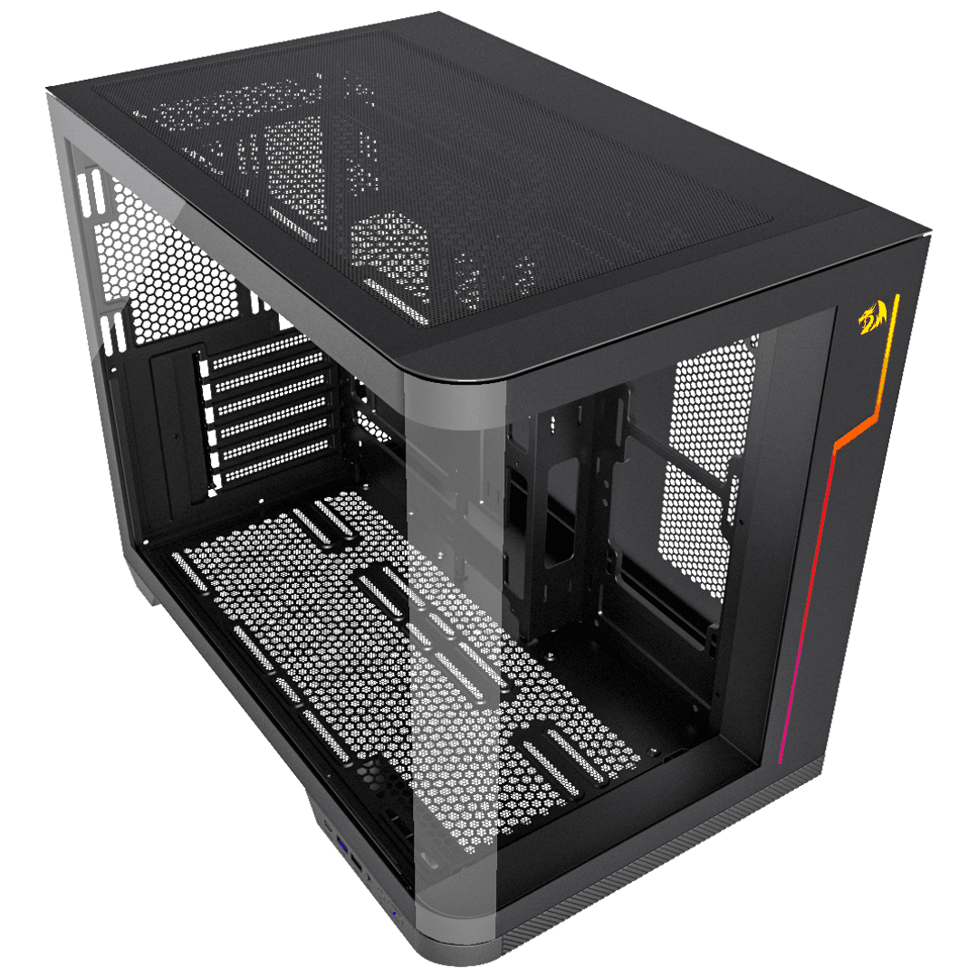 Gabinete Redragon Wideload Extreme Vidro Curvo Preto - Sem Fans - miniatura 4
