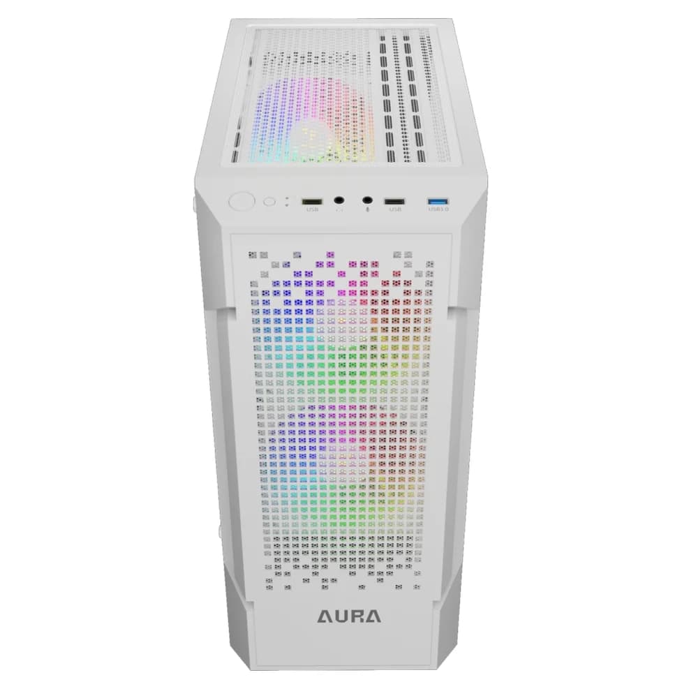 Gabinete Gamer Gamdias Aura Gc7 Wh ARGB, Mid-tower, Vidro Temp, 3 Fans, White - Aura Gc7 Wh ARGB - miniatura 2