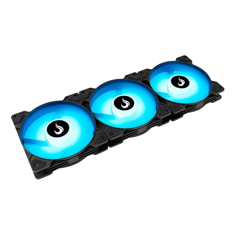 Kit Cooler Gabinete Rise Mode X C/ 3x Fans 120mm 1200 RPM ARGB - RM-XLD-01-ARGB - miniatura 7
