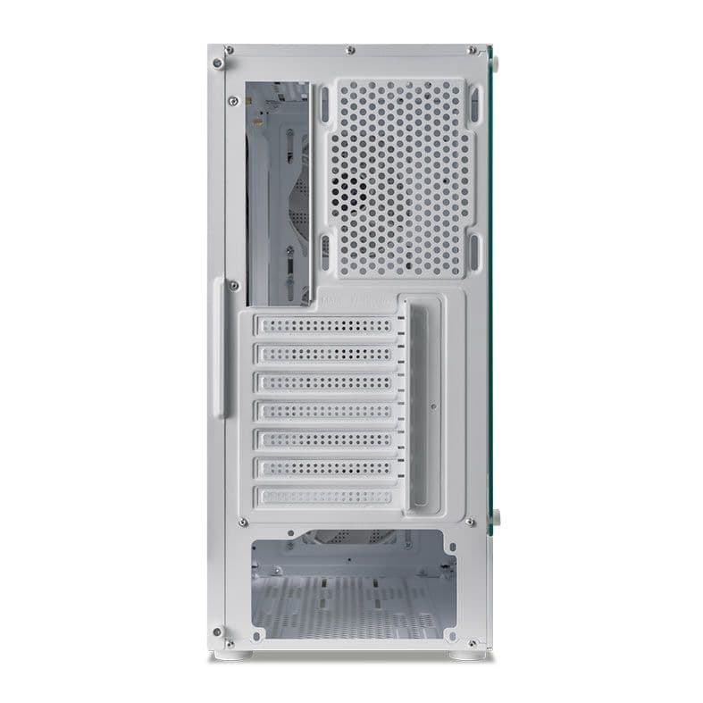 Gabinete Gamer Mancer Narok V2, Rainbow, Mid-Tower, Lateral de Vidro, Com 3 Fans, Branco, MCR-NRKWH- - miniatura 3