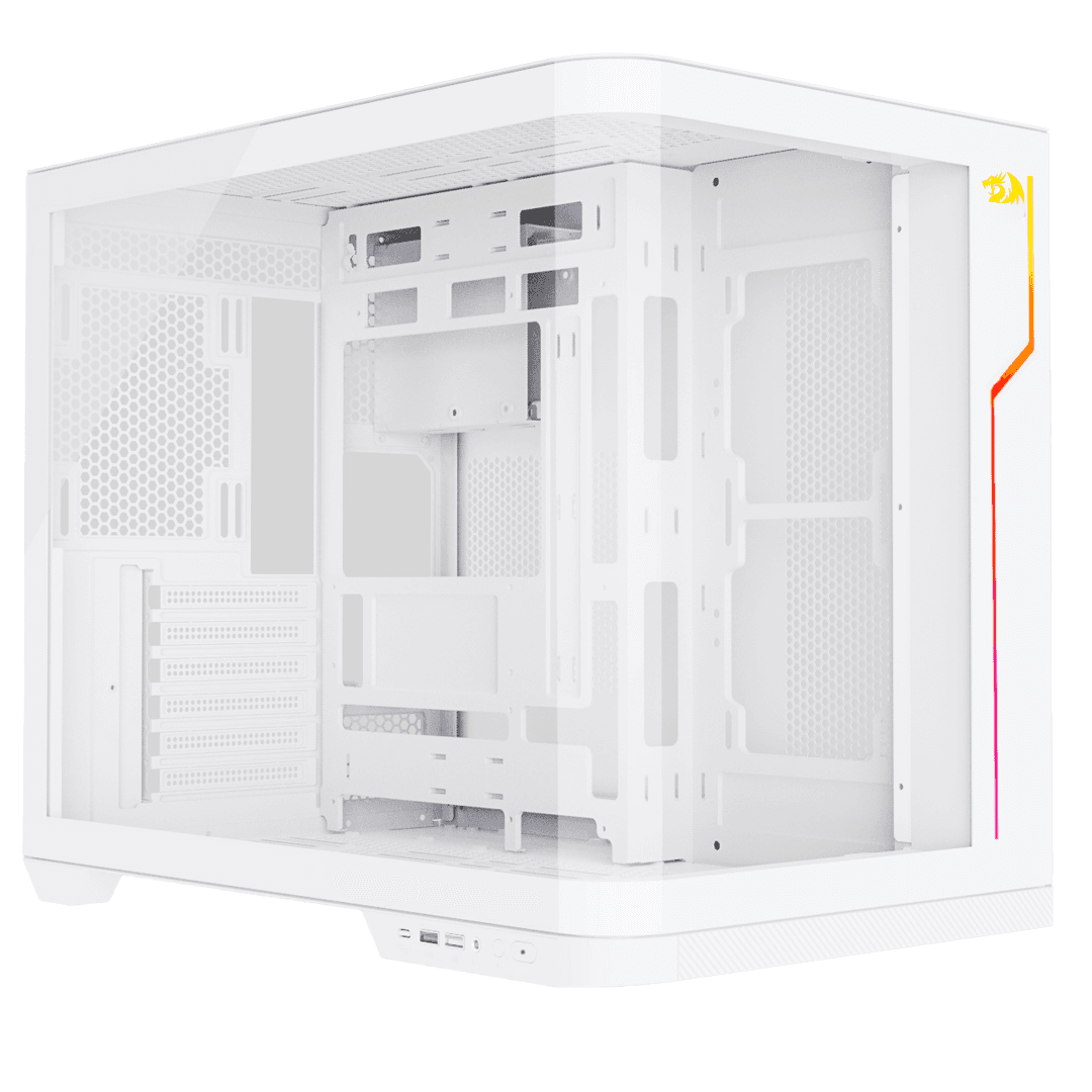Gabinete Redragon Wideload Extreme Vidro Curvo Branco - miniatura 4