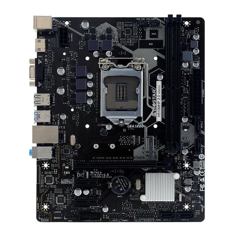 Placa Mae Biostar H510M, DDR4, Socket LGA1200, M-ATX, Chipset Intel H510, H510MHP-2.0 - (Semi Nova 90 Dias de Garantia) - foto 1
