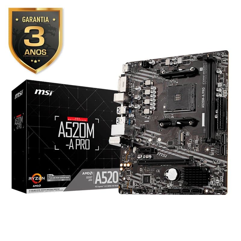 Placa Mae MSI A520m - aPRO