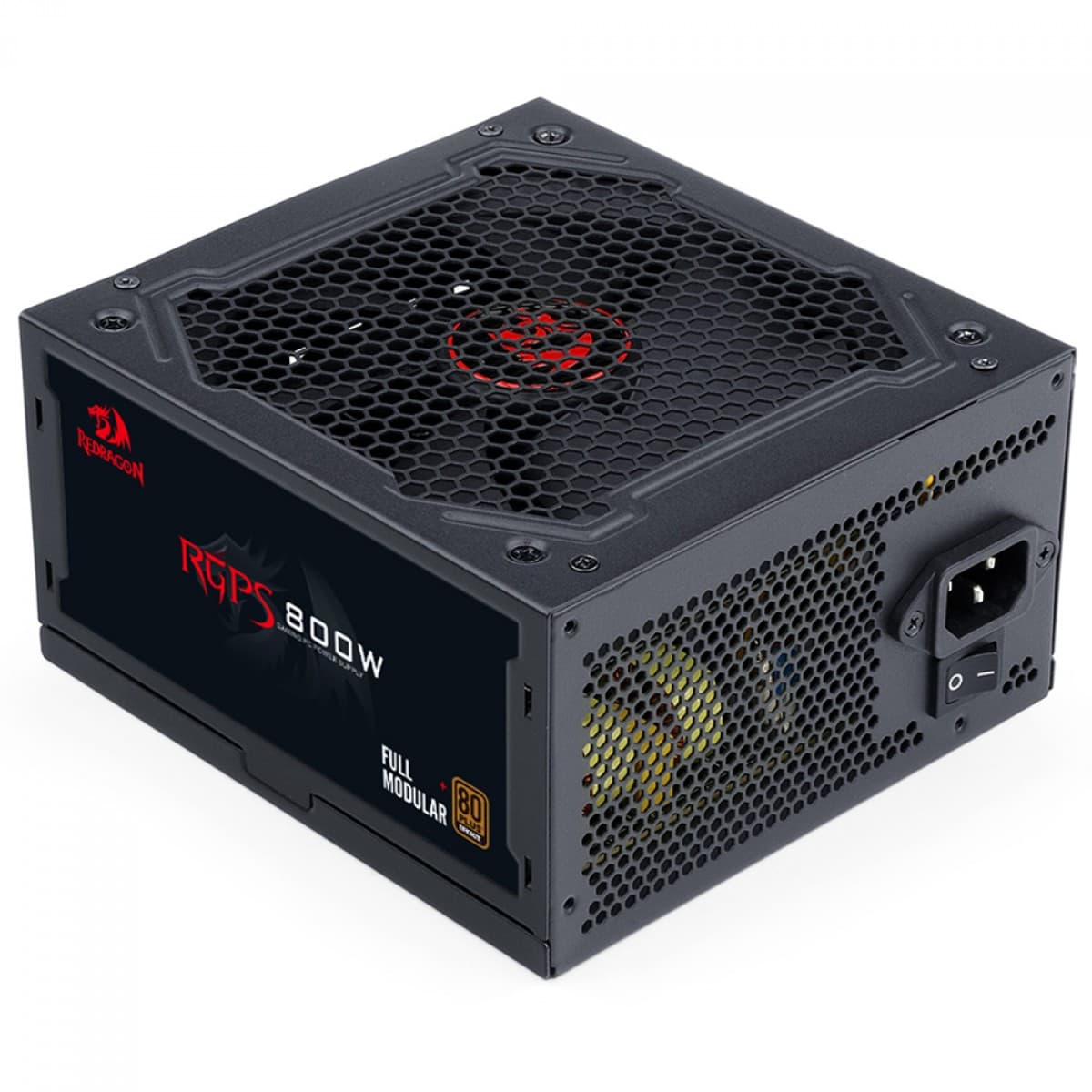 Fonte Redragon RGPS 800W, 80 Plus Bronze, PFC Ativo, PCIe 5.1, Full Modular, GC-PS011 V2 - foto 1